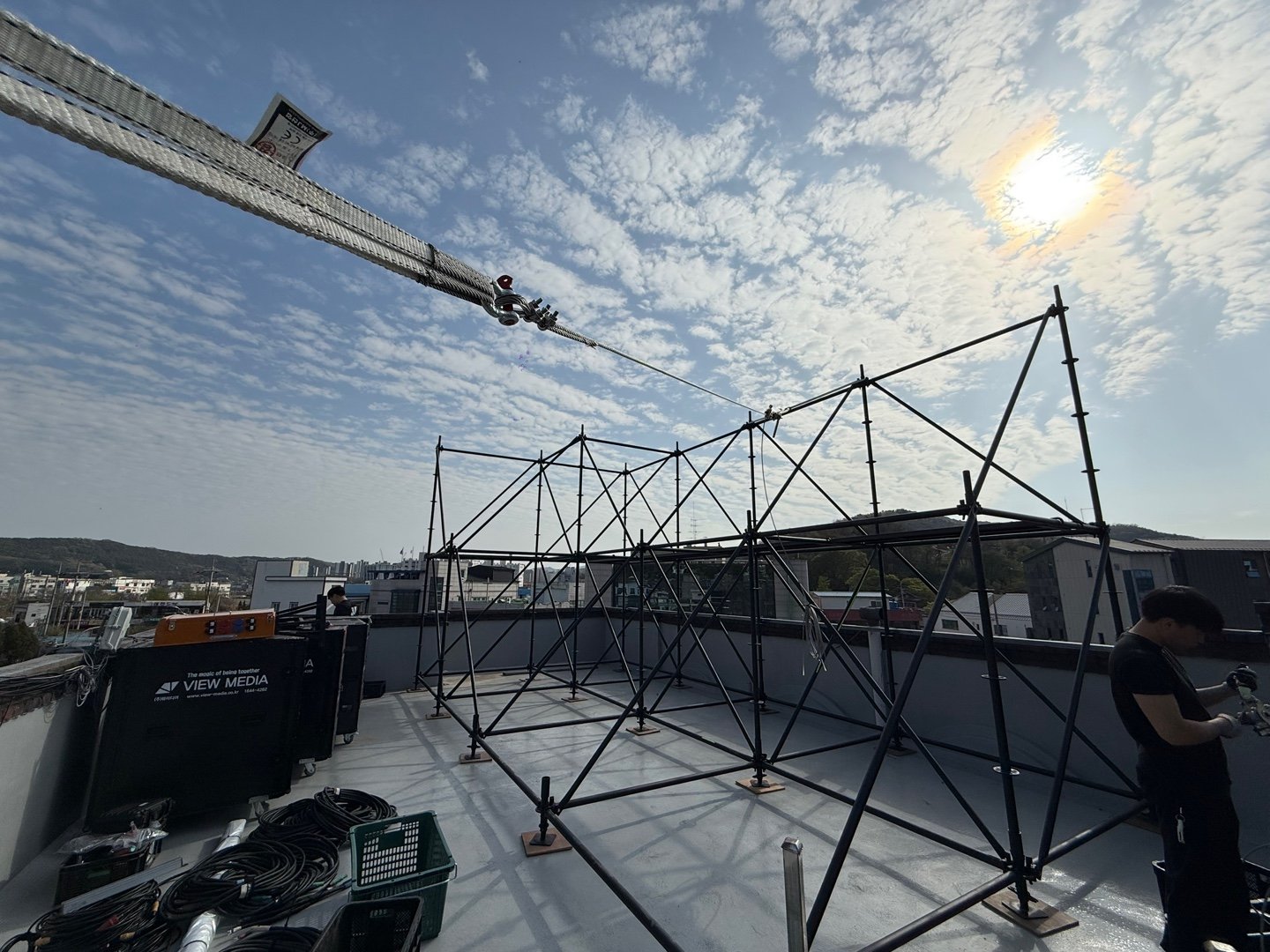 Rooftop LED structure